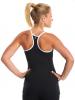 Freesia Tank Black White Back
