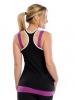 Tiger Lily Tank Black Purple Back