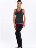 Tiger Lily Tank Dark Heather Grey Hot Pink Full