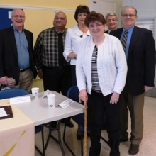 group_cropped_resized.JPG20160415150840 GWArc hosted its City Leaders Forum on Tuesday, April 12 We welcomed panelists to our Chestnut Street site to discuss their work and answer questions from participants.
L-R: State Senator Mike Barrett, Chairperson of the Disability Services Commission Mark Johnson, GWArc CEO Roz Rubin, Member of the Disability Services Commission Joann D'Amico Stone, Ward 8 City Councilor Stephen Rourke and State Representative Tom Stanley.